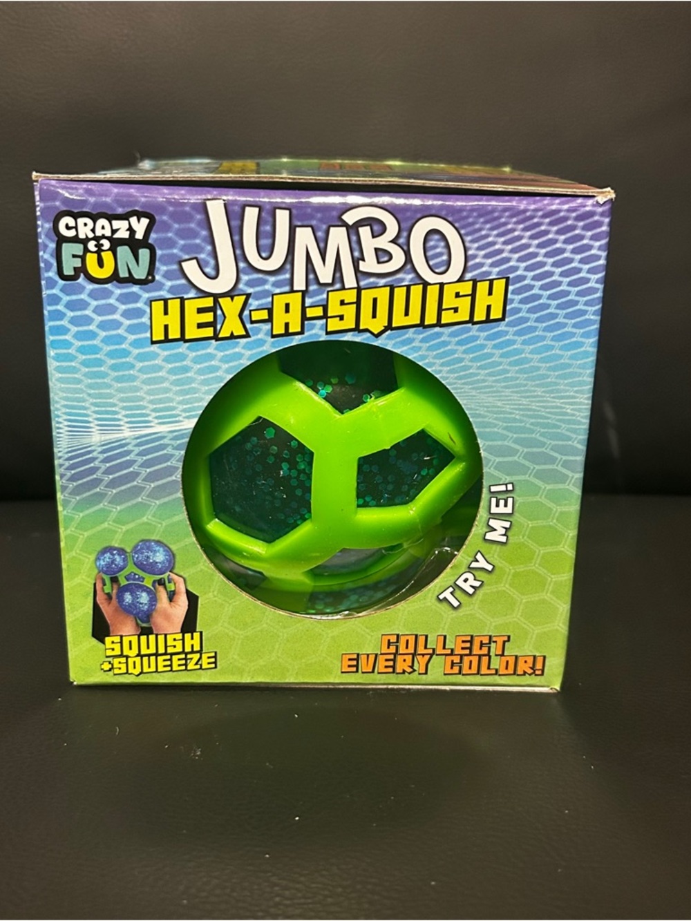 VIRAL Five Below Jumbo Hex A Squish Ball Fidget Toy NEW